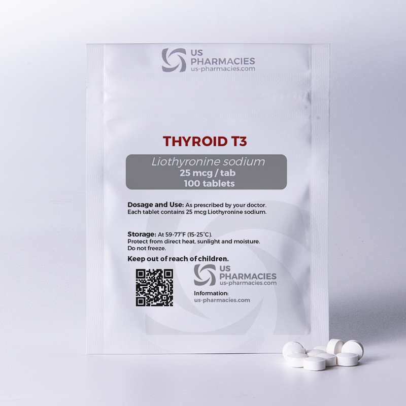 THYROID T3 25mcg – 100 Tablets UP